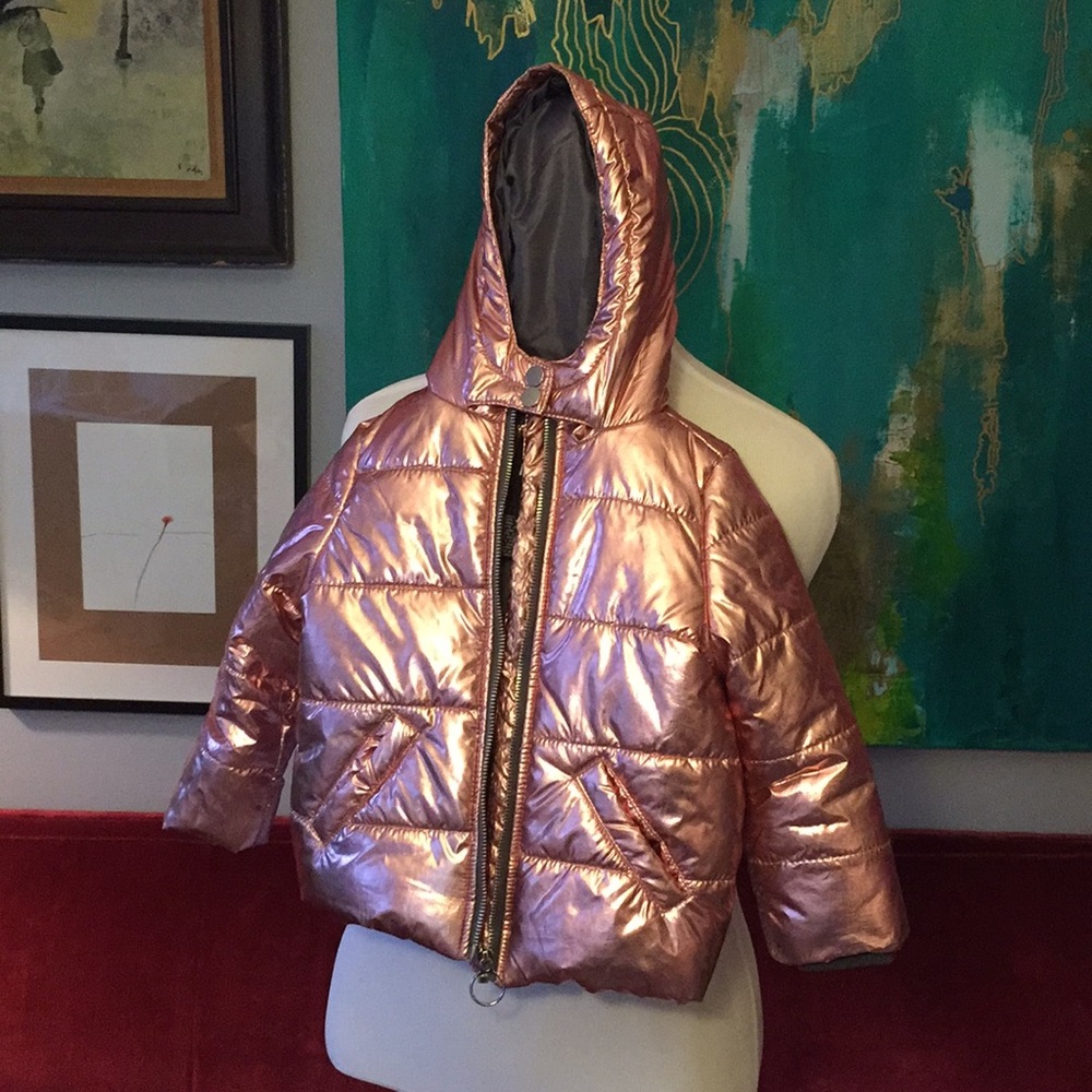 Rose gold puffer
